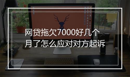 网贷拖欠7000好几个月了怎么应对对方起诉