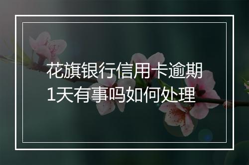 花旗银行信用卡逾期1天有事吗如何处理