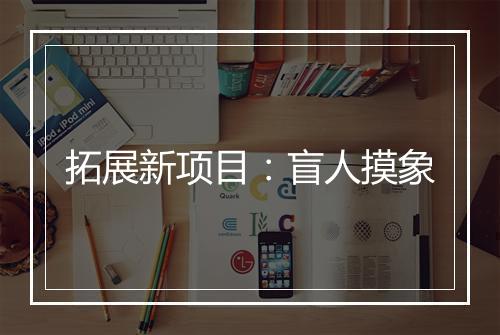拓展新项目：盲人摸象