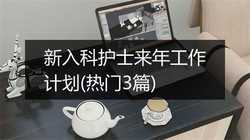 新入科护士来年工作计划(热门3篇)