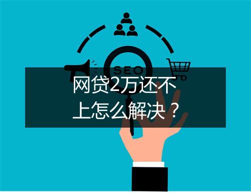网贷2万还不上怎么解决？