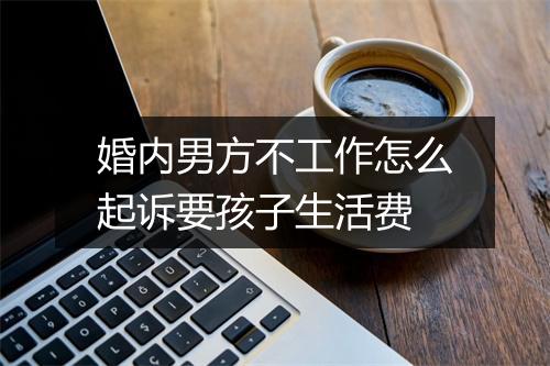 婚内男方不工作怎么起诉要孩子生活费