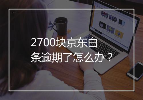 2700块京东白条逾期了怎么办？