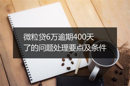 微粒贷6万逾期400天了的问题处理要点及条件