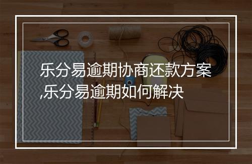 乐分易逾期协商还款方案,乐分易逾期如何解决