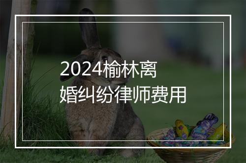2024榆林离婚纠纷律师费用
