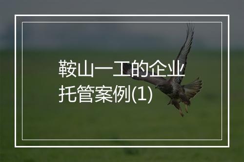 鞍山一工的企业托管案例(1)