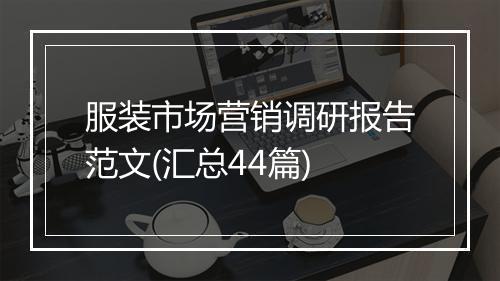 服装市场营销调研报告范文(汇总44篇)