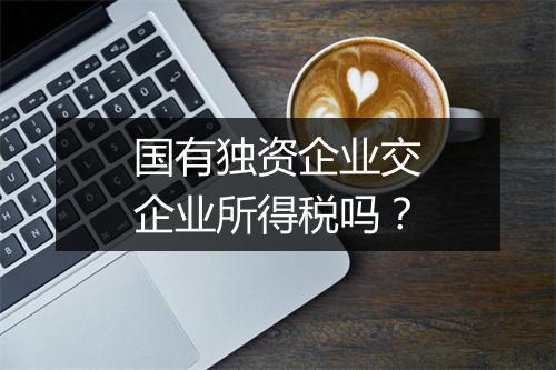 国有独资企业交企业所得税吗？