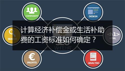 计算经济补偿金或生活补助费的工资标准如何确定？