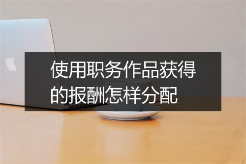 使用职务作品获得的报酬怎样分配
