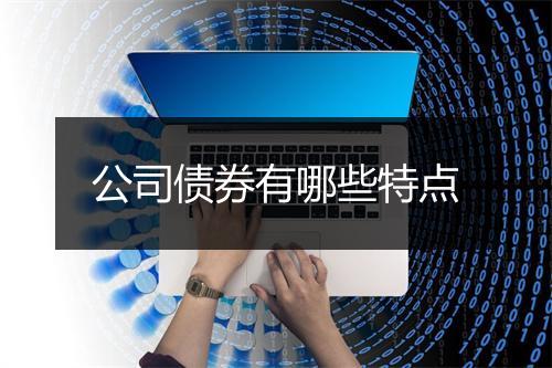 公司债券有哪些特点