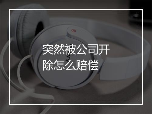 突然被公司开除怎么赔偿