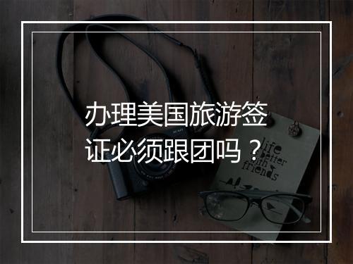 办理美国旅游签证必须跟团吗？