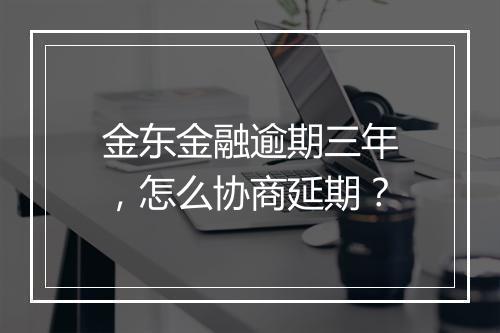 金东金融逾期三年，怎么协商延期？