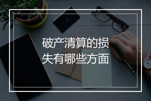 破产清算的损失有哪些方面
