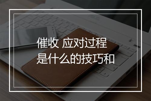 催收 应对过程是什么的技巧和
