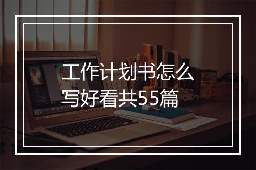 工作计划书怎么写好看共55篇