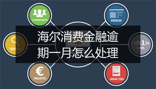 海尔消费金融逾期一月怎么处理