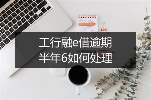 工行融e借逾期半年6如何处理