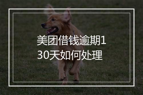美团借钱逾期130天如何处理