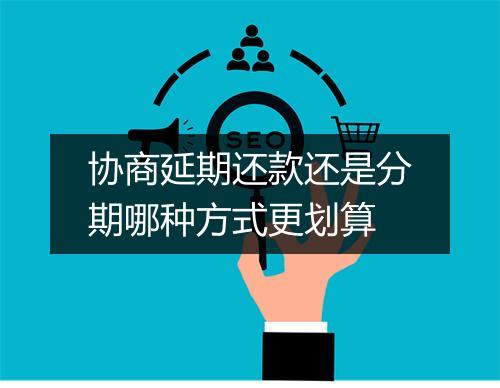 协商延期还款还是分期哪种方式更划算
