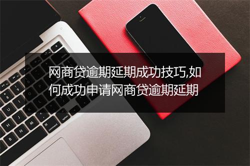 网商贷逾期延期成功技巧,如何成功申请网商贷逾期延期
