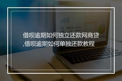 借呗逾期如何独立还款网商贷,借呗逾期如何单独还款教程