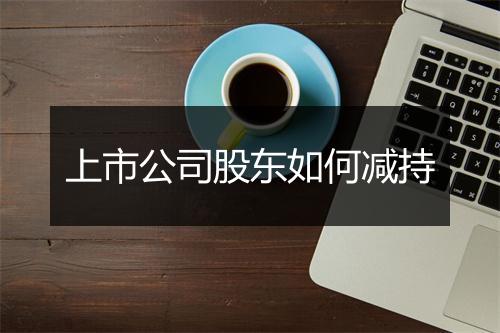 上市公司股东如何减持