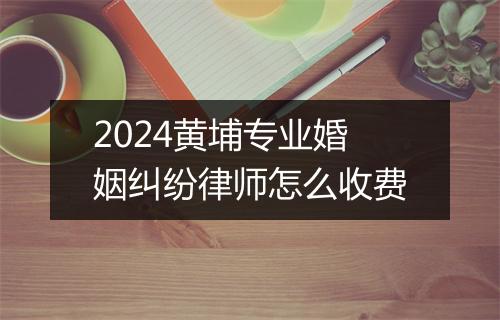 2024黄埔专业婚姻纠纷律师怎么收费