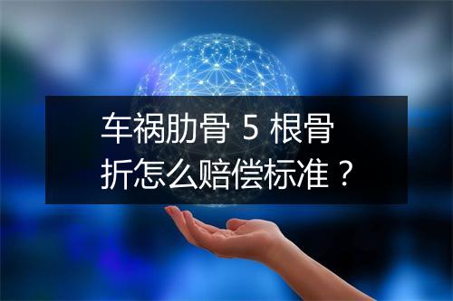 车祸肋骨 5 根骨折怎么赔偿标准？