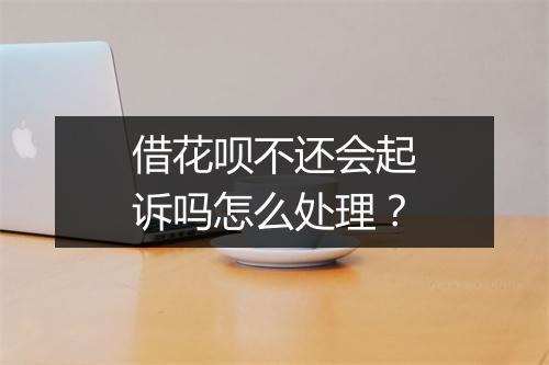 借花呗不还会起诉吗怎么处理？