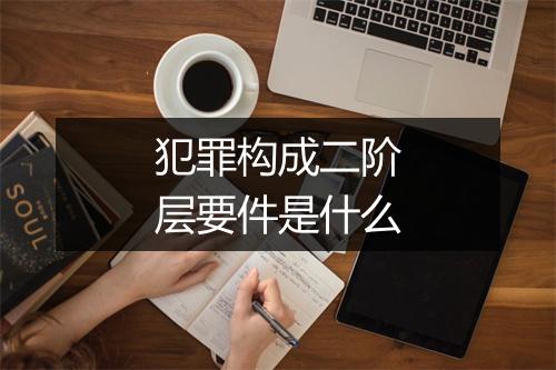 犯罪构成二阶层要件是什么