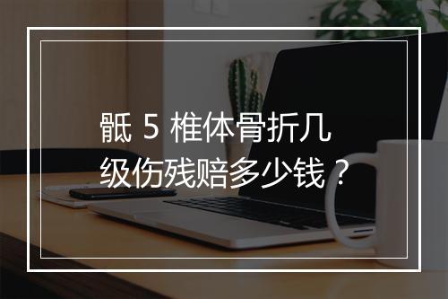 骶 5 椎体骨折几级伤残赔多少钱？