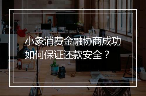 小象消费金融协商成功如何保证还款安全？