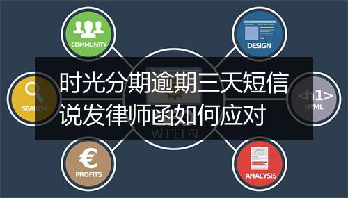 时光分期逾期三天短信说发律师函如何应对
