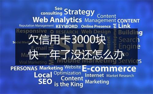 欠信用卡3000块快一年了没还怎么办