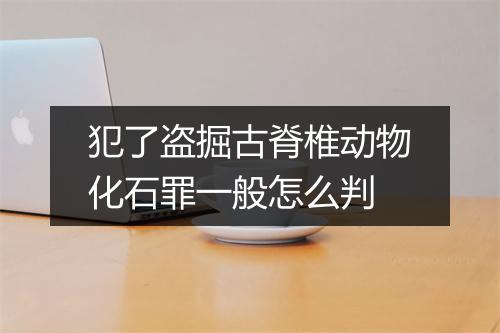 犯了盗掘古脊椎动物化石罪一般怎么判