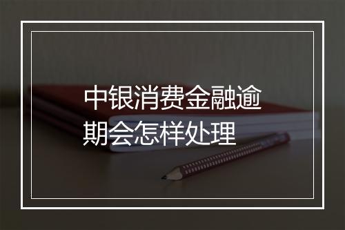 中银消费金融逾期会怎样处理