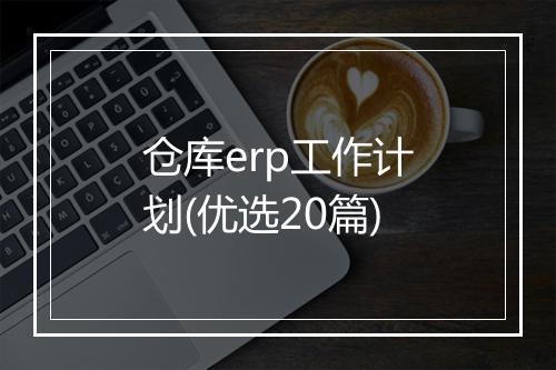 仓库erp工作计划(优选20篇)