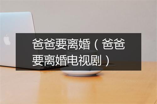 爸爸要离婚（爸爸要离婚电视剧）