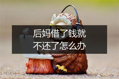 后妈借了钱就不还了怎么办