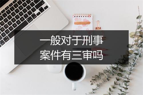 一般对于刑事案件有三审吗