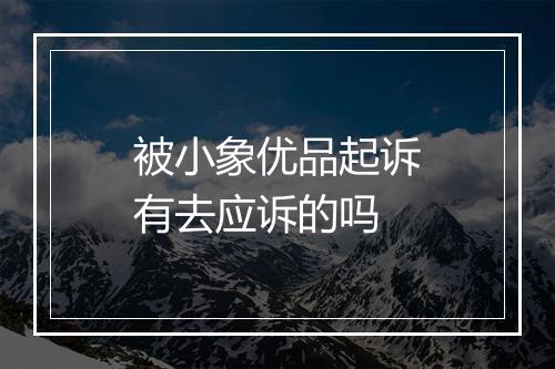 被小象优品起诉有去应诉的吗