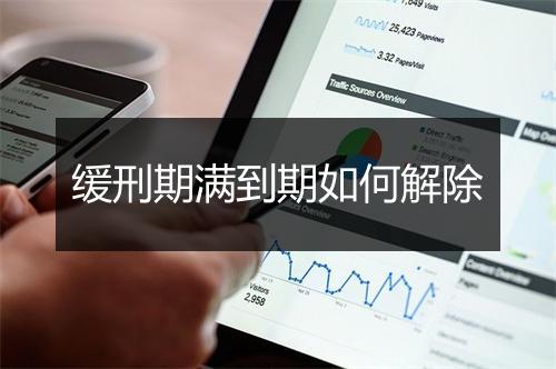 缓刑期满到期如何解除