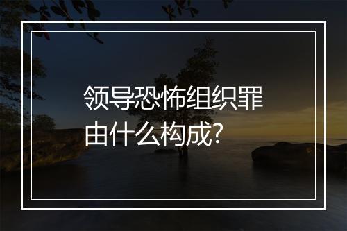 领导恐怖组织罪由什么构成?