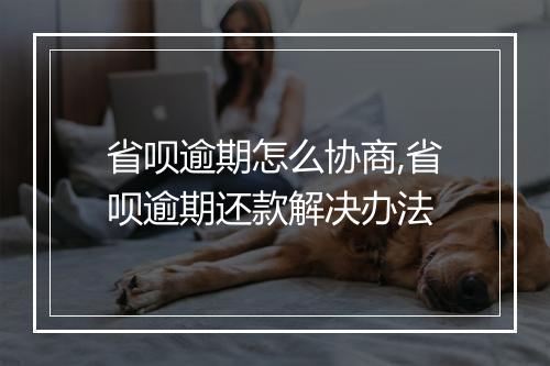 省呗逾期怎么协商,省呗逾期还款解决办法