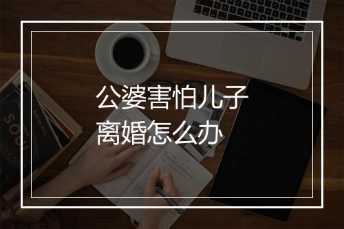 公婆害怕儿子离婚怎么办