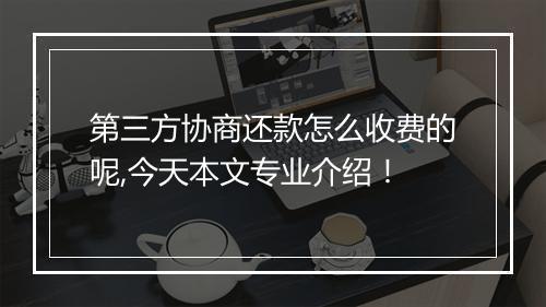 第三方协商还款怎么收费的呢,今天本文专业介绍！