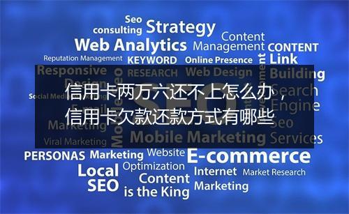 信用卡两万六还不上怎么办，信用卡欠款还款方式有哪些